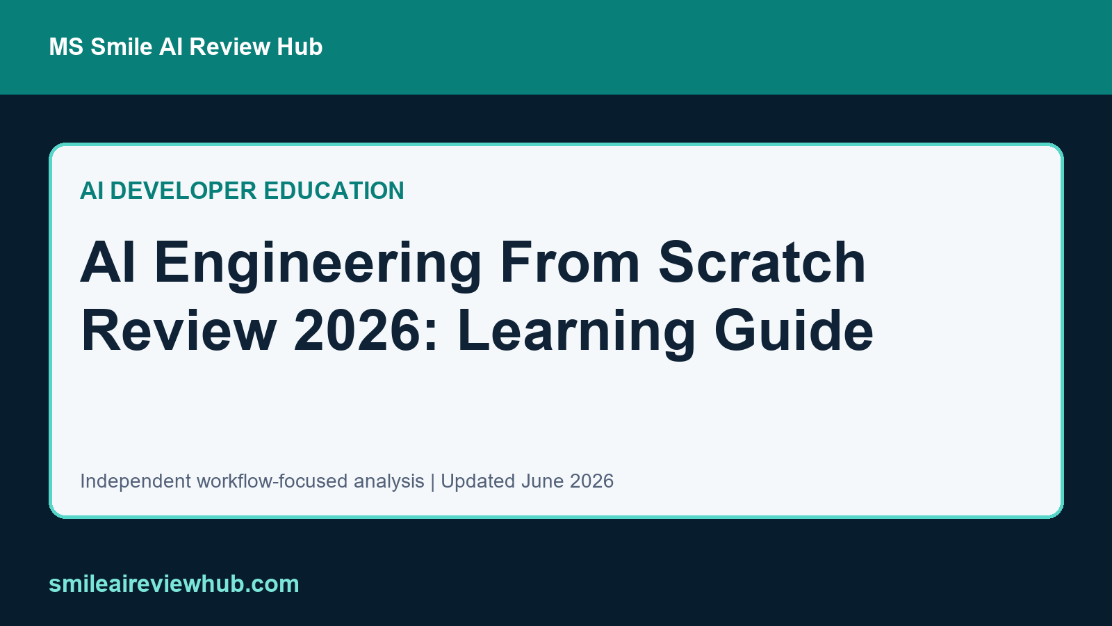 AI Engineering From Scratch review 2026 feature image