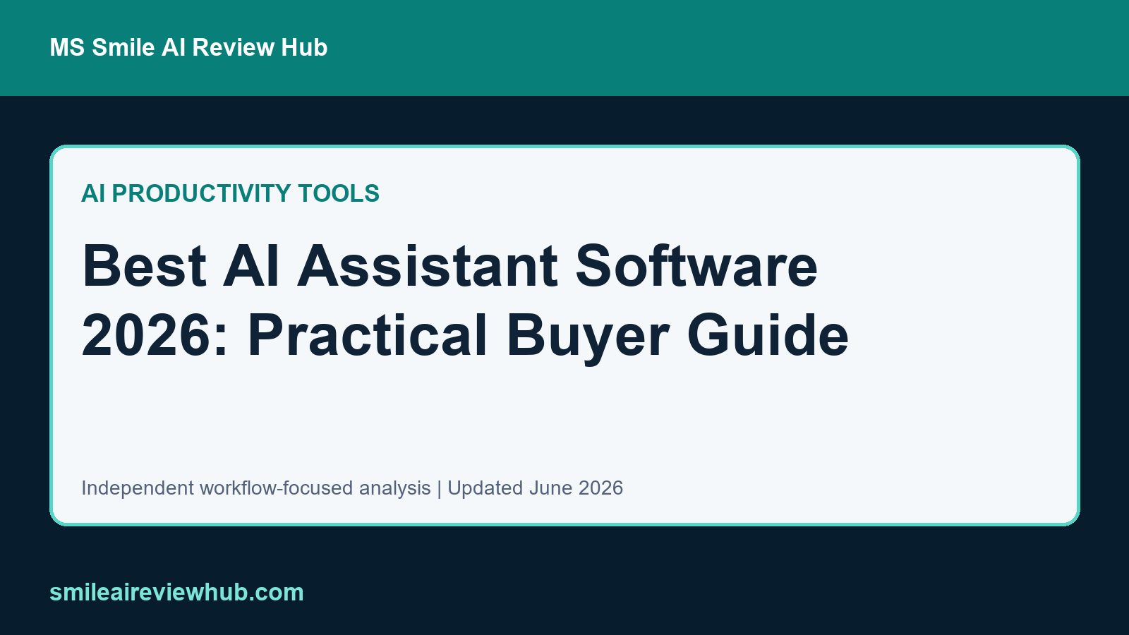 Best AI Assistant Software review 2026 feature image